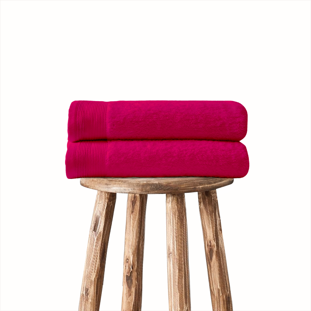 Charlton Bath Towel - Raspberry Pink