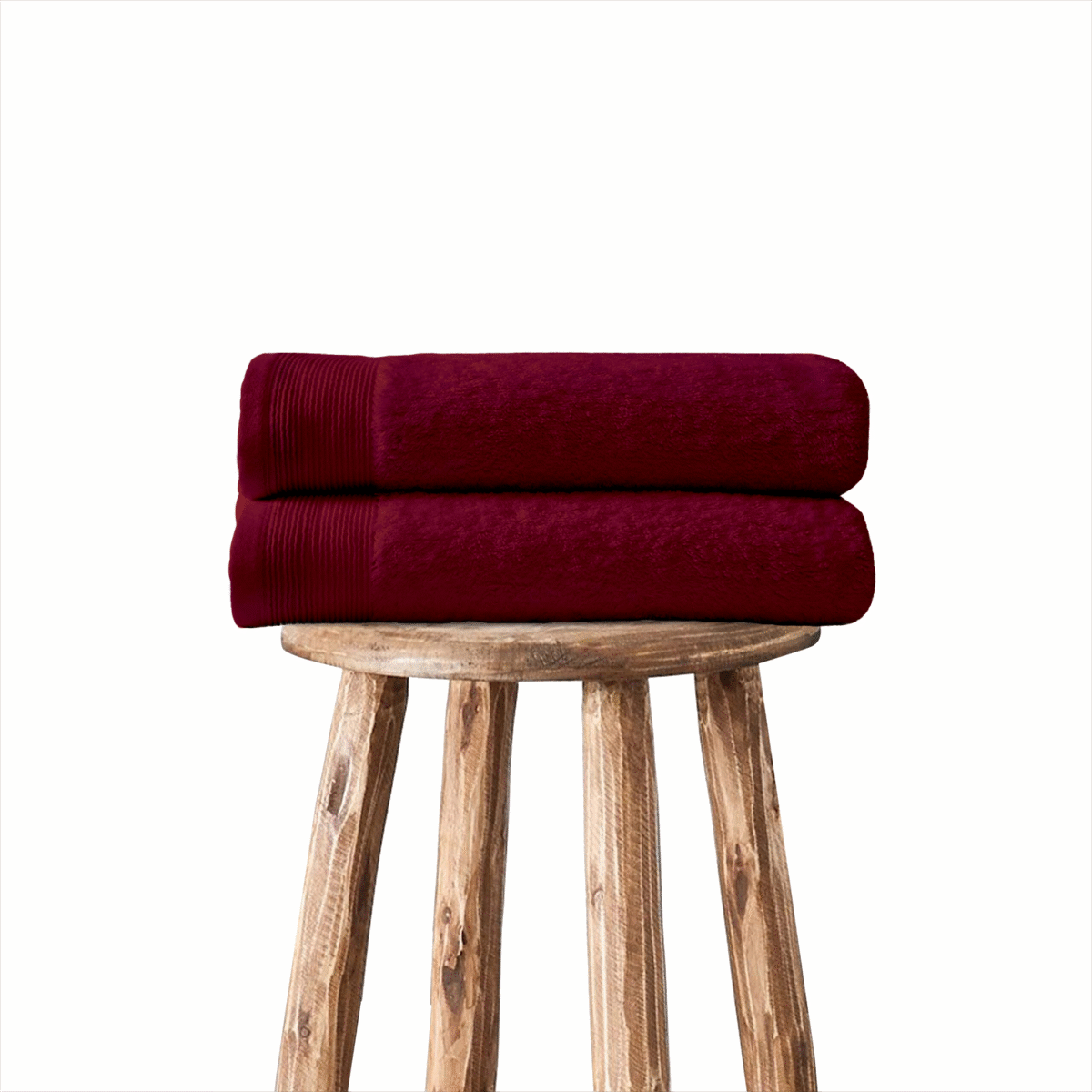 Charlton Bath Towel - Wine Red