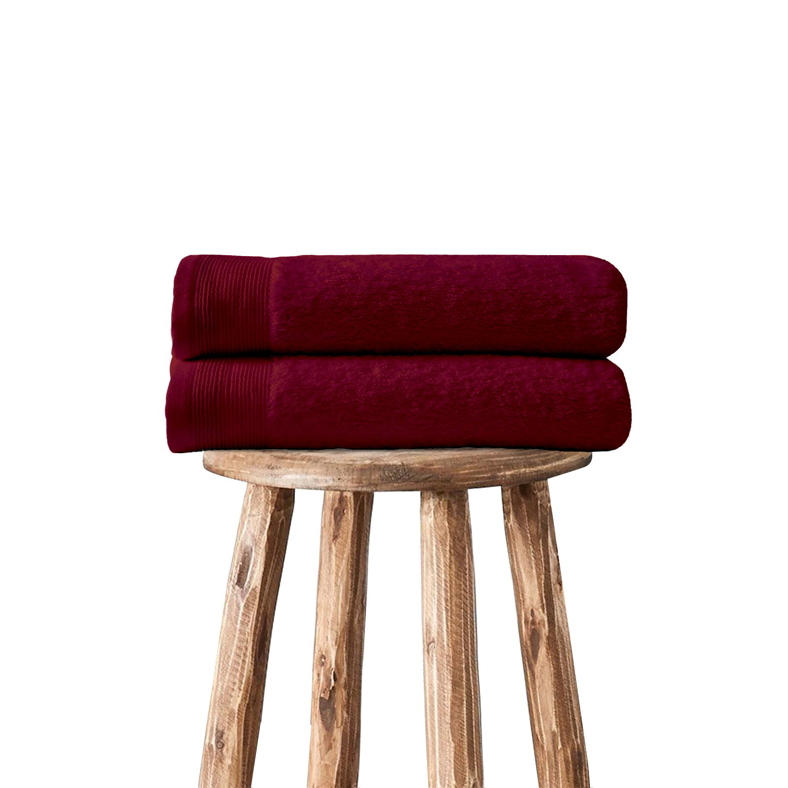 Charlton Bath Towel - Wine Red