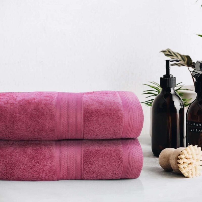Pure Organic Cotton Bath Sheet Mauvewood