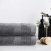 Pure Organic Cotton Bath Sheet Silver