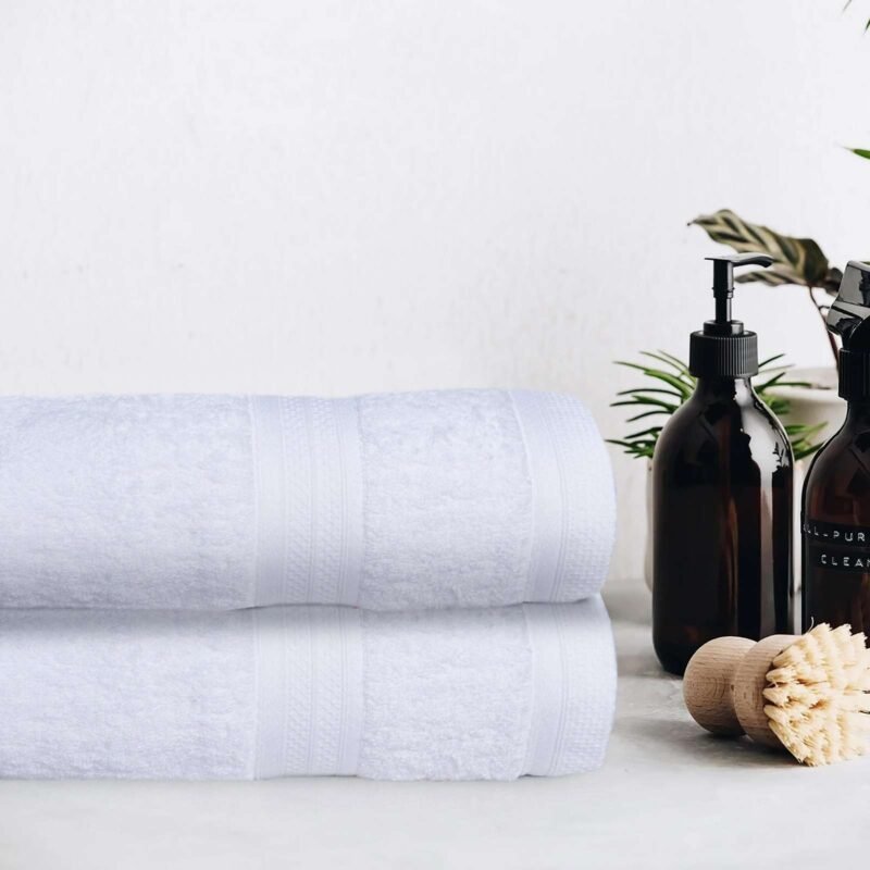 Pure Organic Cotton Bath Sheet White