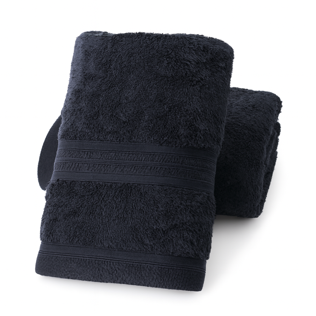 Pure Organic Cotton Bath Towel Charcoal