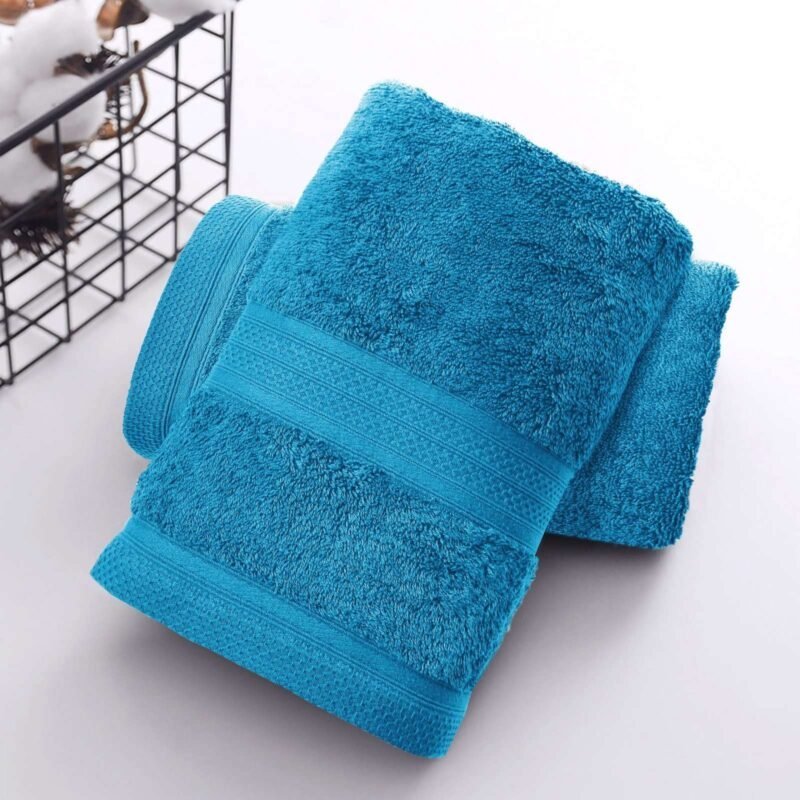 Pure Organic Cotton Bath Towel Picton Blue