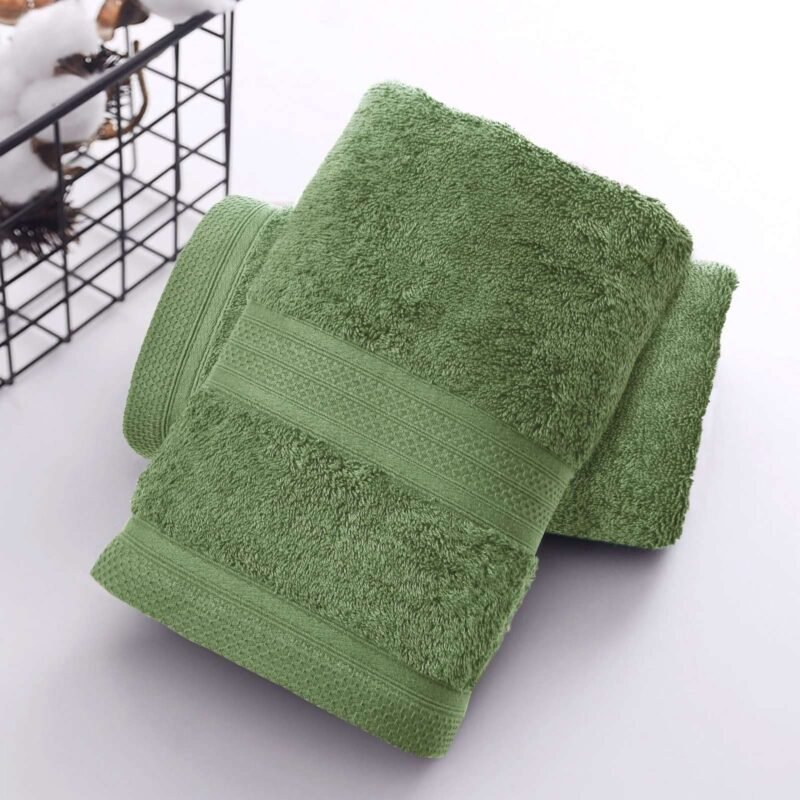 Pure Organic Cotton Bath Towel Sage Green