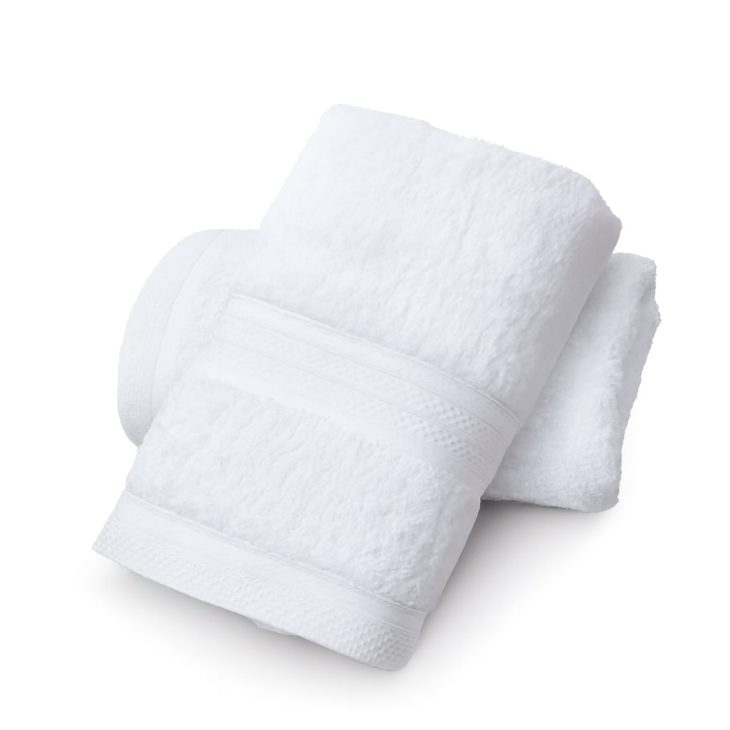 Pure Organic Cotton Bath Towel White